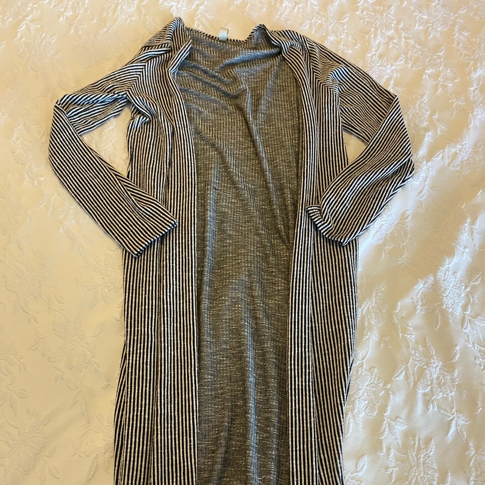Stripes long cardigan